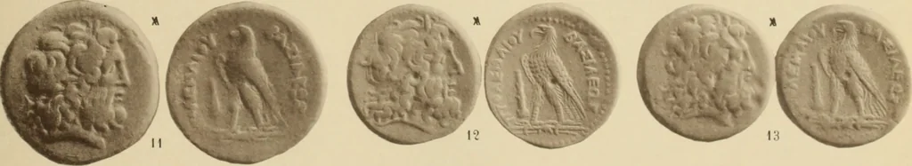 An illustration from Ta nomismata tou kratous ton Ptolemaion, 1904, leaf 50