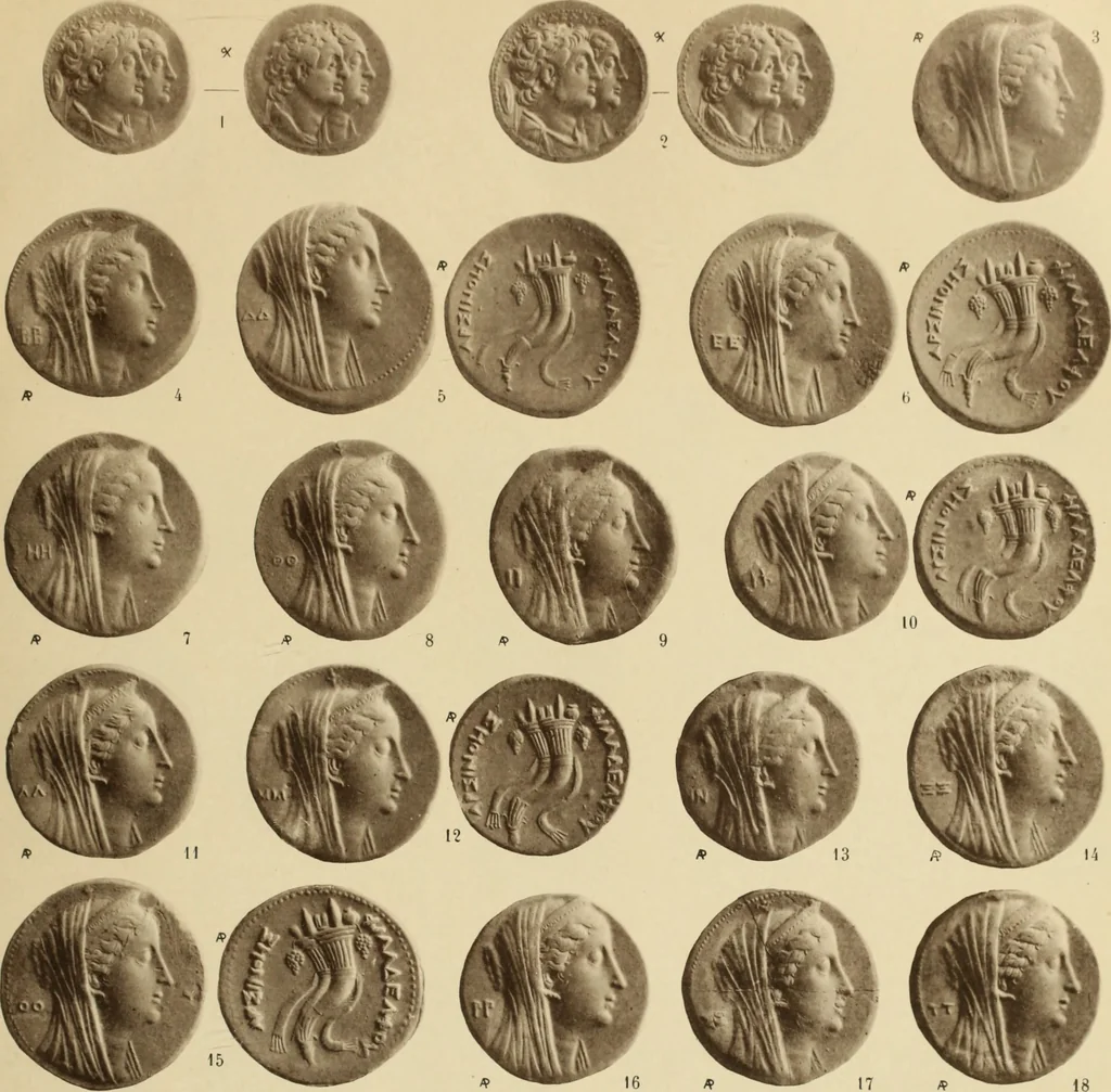 An illustration from Ta nomismata tou kratous ton Ptolemaion, 1904, leaf 66