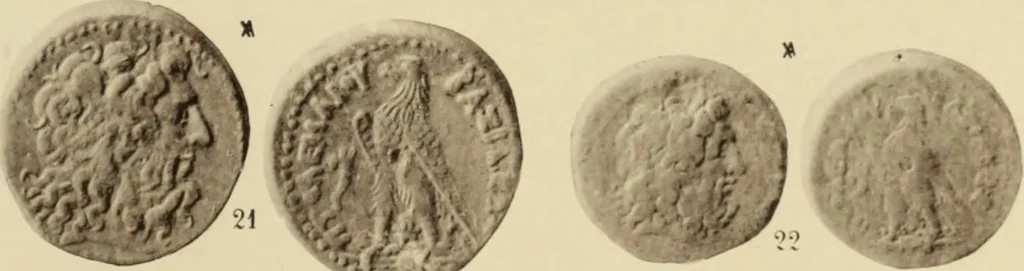 An illustration from Ta nomismata tou kratous ton Ptolemaion, 1904, leaf 68