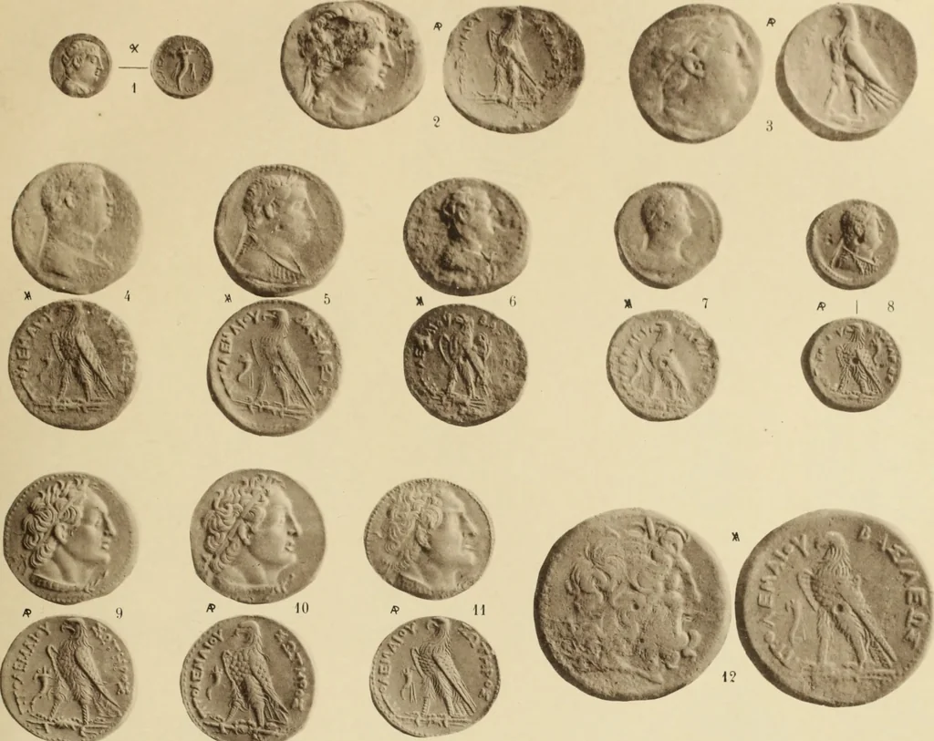 An illustration from Ta nomismata tou kratous ton Ptolemaion, 1904, leaf 70