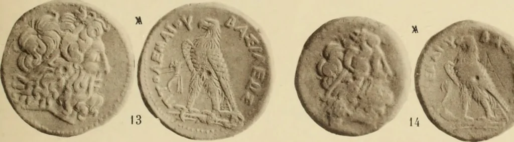 An illustration from Ta nomismata tou kratous ton Ptolemaion, 1904, leaf 70