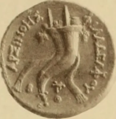 An illustration from Ta nomismata tou kratous ton Ptolemaion, 1904, leaf 72