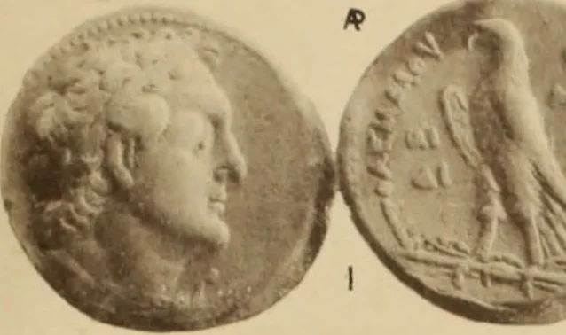 An illustration from Ta nomismata tou kratous ton Ptolemaion, 1904, leaf 74