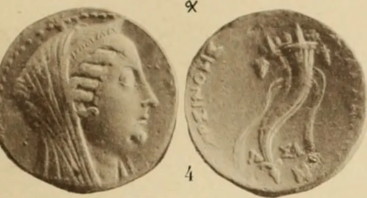 An illustration from Ta nomismata tou kratous ton Ptolemaion, 1904, leaf 74