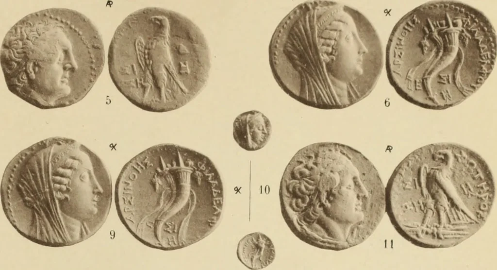 An illustration from Ta nomismata tou kratous ton Ptolemaion, 1904, leaf 74