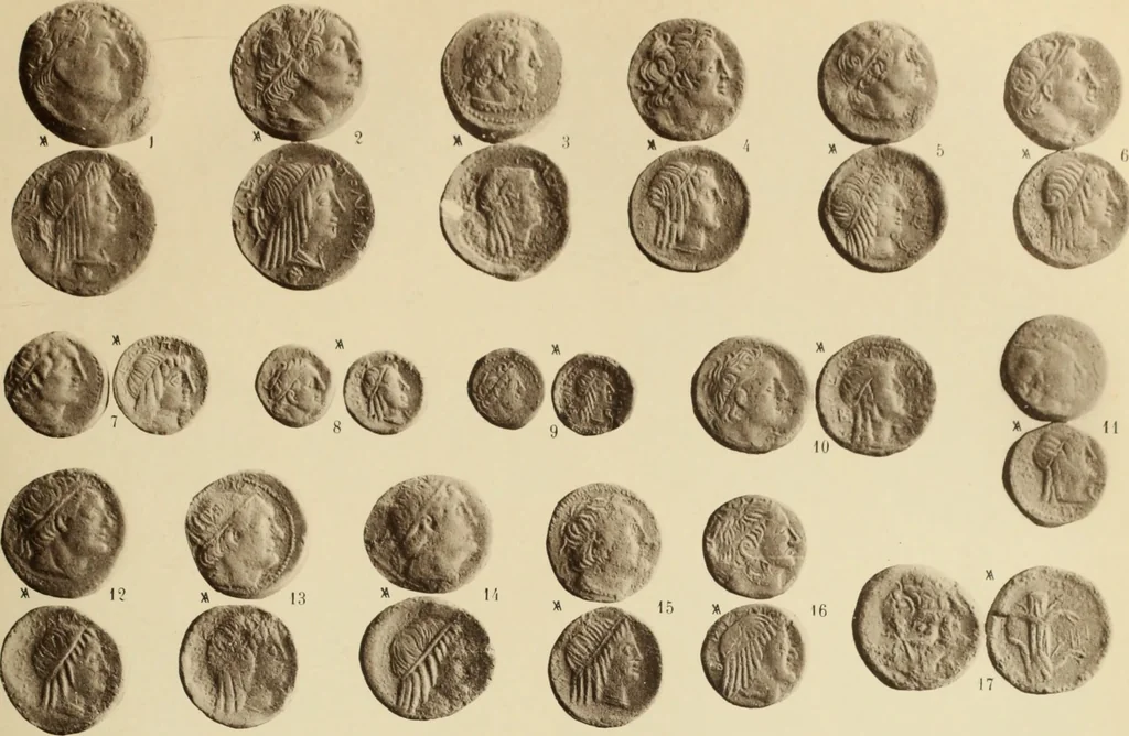 An illustration from Ta nomismata tou kratous ton Ptolemaion, 1904, leaf 78