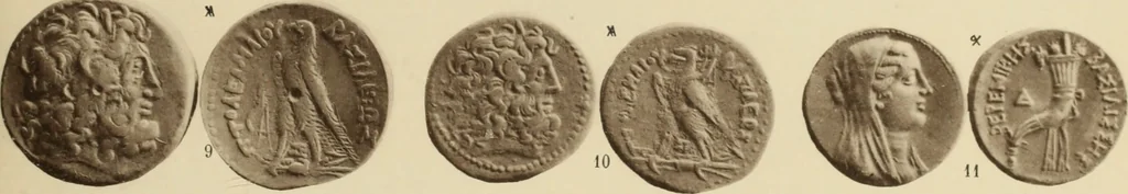 An illustration from Ta nomismata tou kratous ton Ptolemaion, 1904, leaf 80