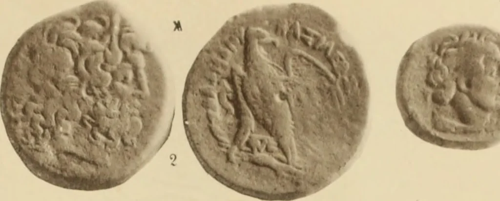 An illustration from Ta nomismata tou kratous ton Ptolemaion, 1904, leaf 84