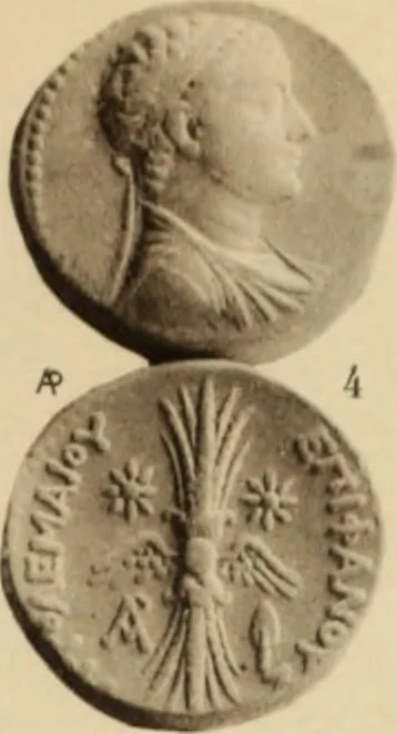 An illustration from Ta nomismata tou kratous ton Ptolemaion, 1904, leaf 92