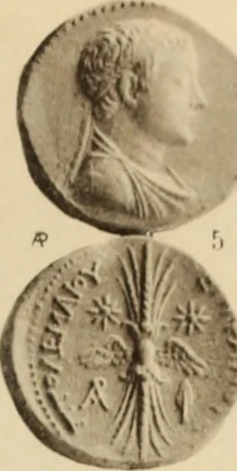 An illustration from Ta nomismata tou kratous ton Ptolemaion, 1904, leaf 92