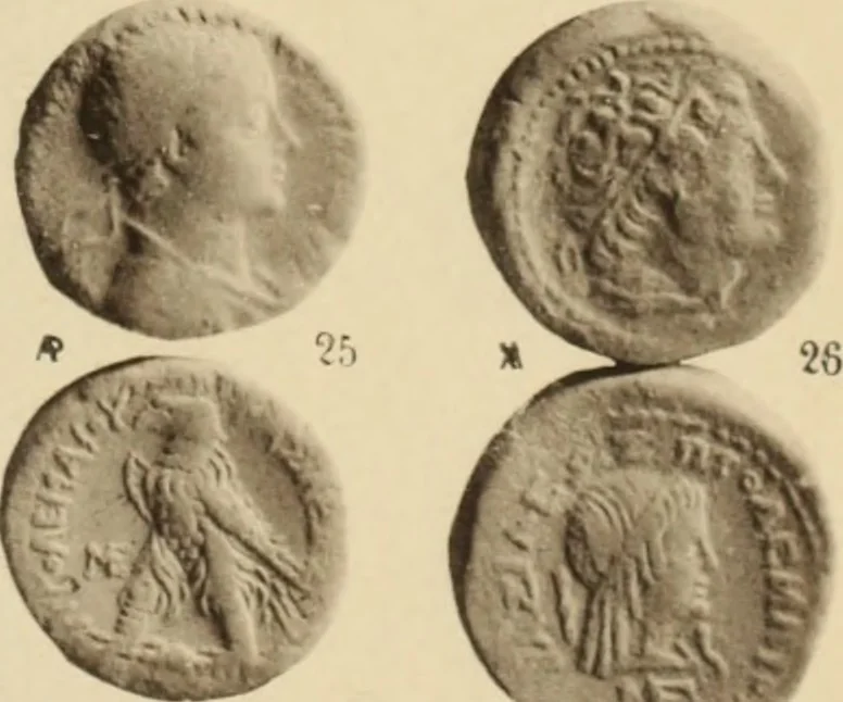 An illustration from Ta nomismata tou kratous ton Ptolemaion, 1904, leaf 92