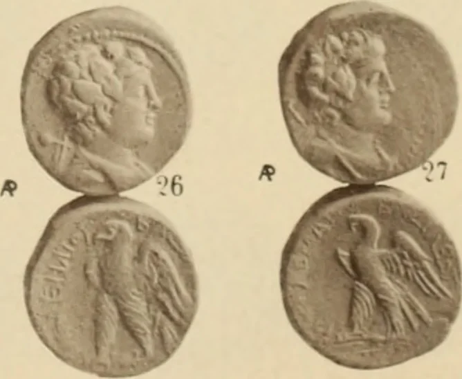 An illustration from Ta nomismata tou kratous ton Ptolemaion, 1904, leaf 96