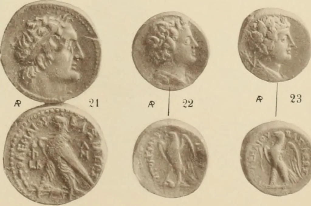 An illustration from Ta nomismata tou kratous ton Ptolemaion, 1904, leaf 98