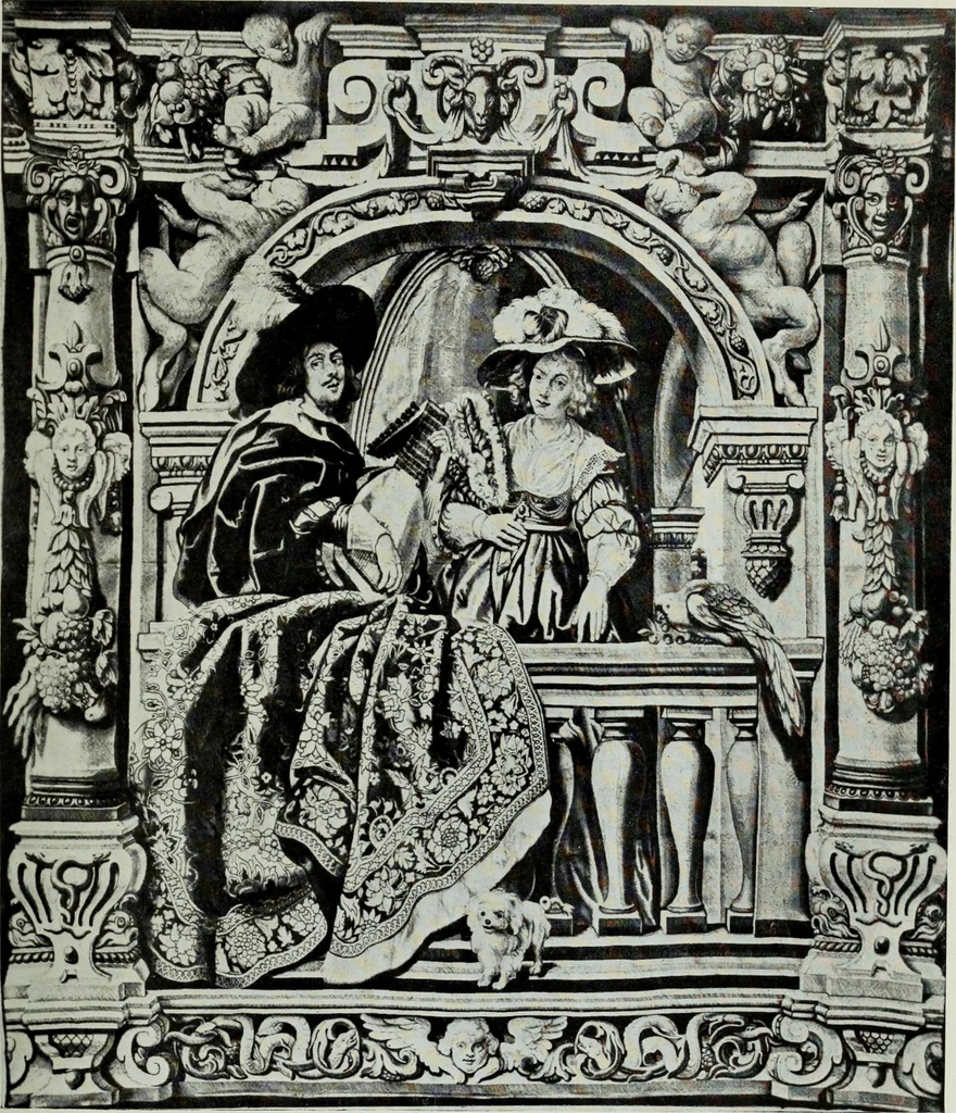 An illustration from The tapestries of the Vienna imperial court, 1922, leaf 102