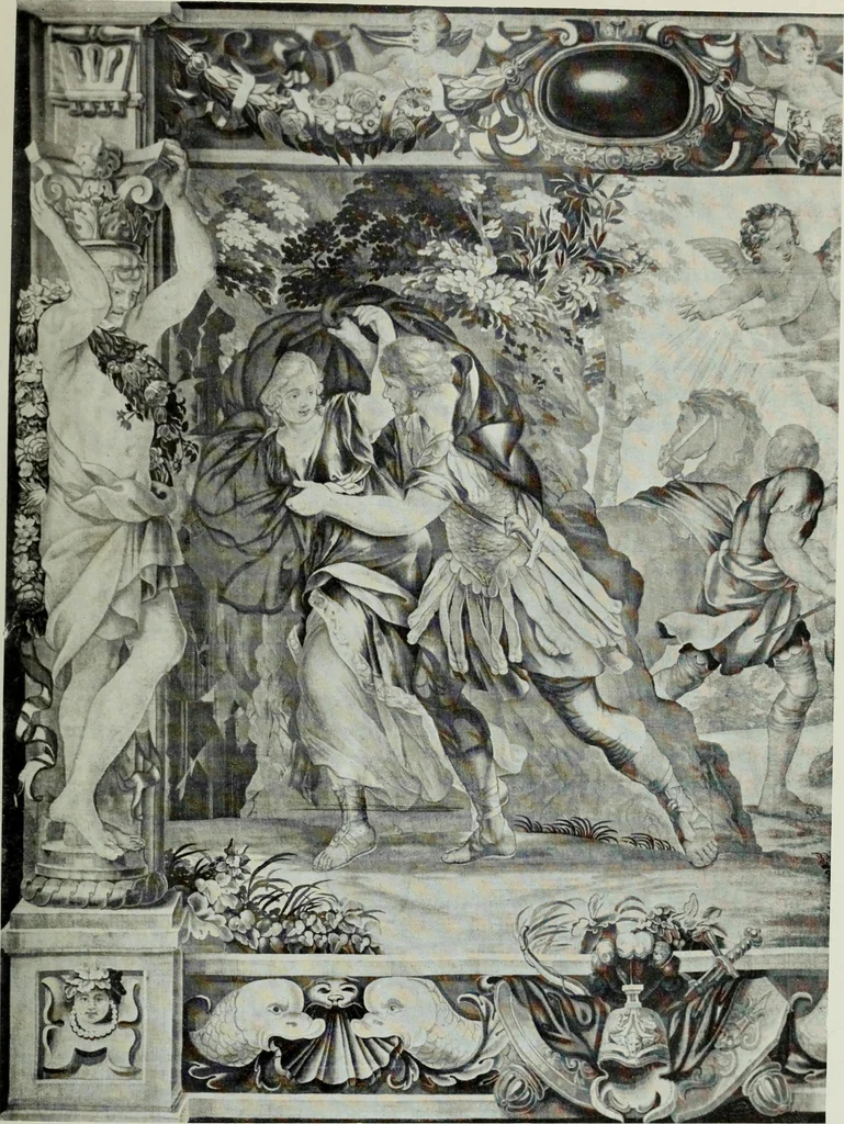 An illustration from The tapestries of the Vienna imperial court, 1922, leaf 108