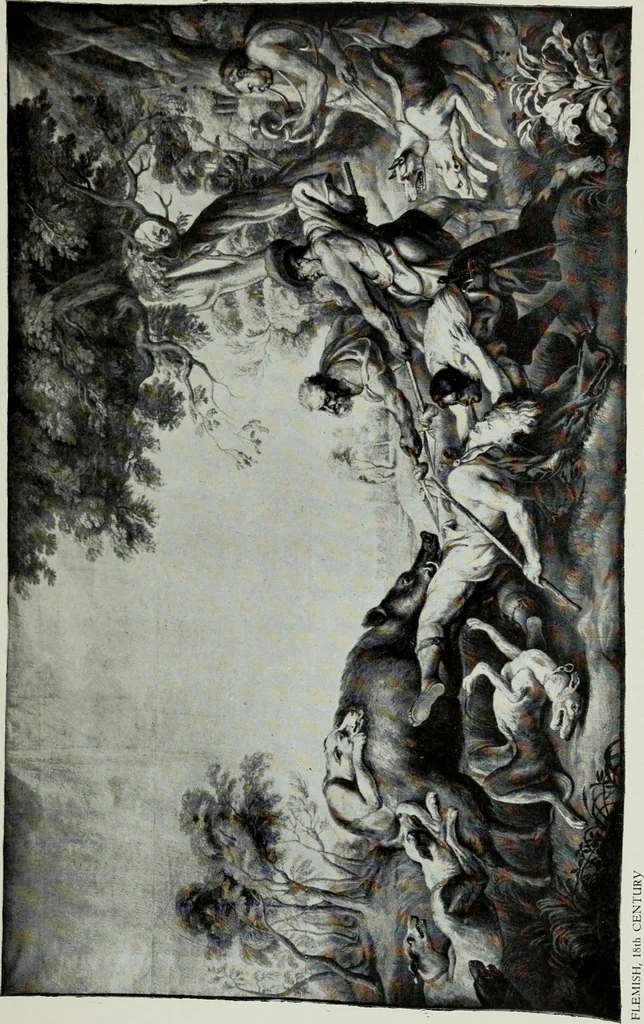 An illustration from The tapestries of the Vienna imperial court, 1922, leaf 116