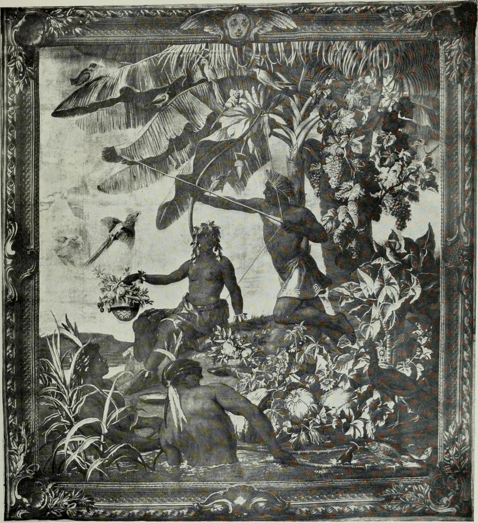 An illustration from The tapestries of the Vienna imperial court, 1922, leaf 122
