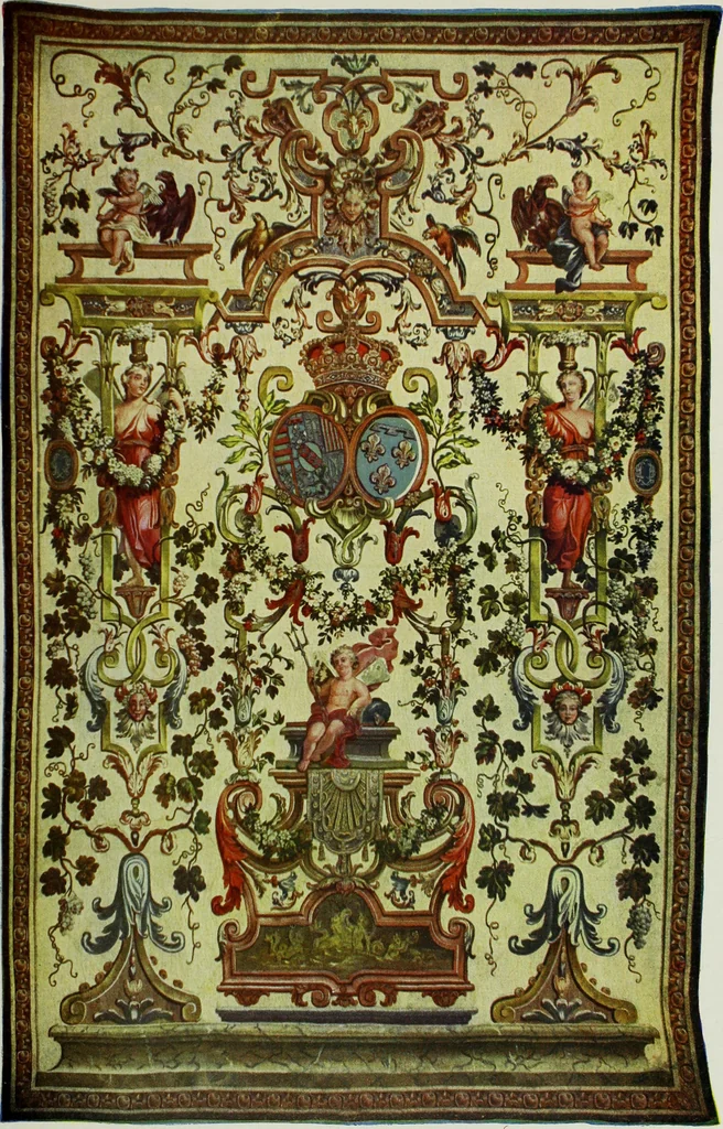 An illustration from The tapestries of the Vienna imperial court, 1922, leaf 136