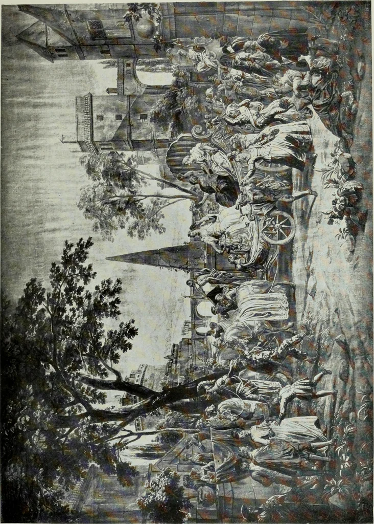 An illustration from The tapestries of the Vienna imperial court, 1922, leaf 138