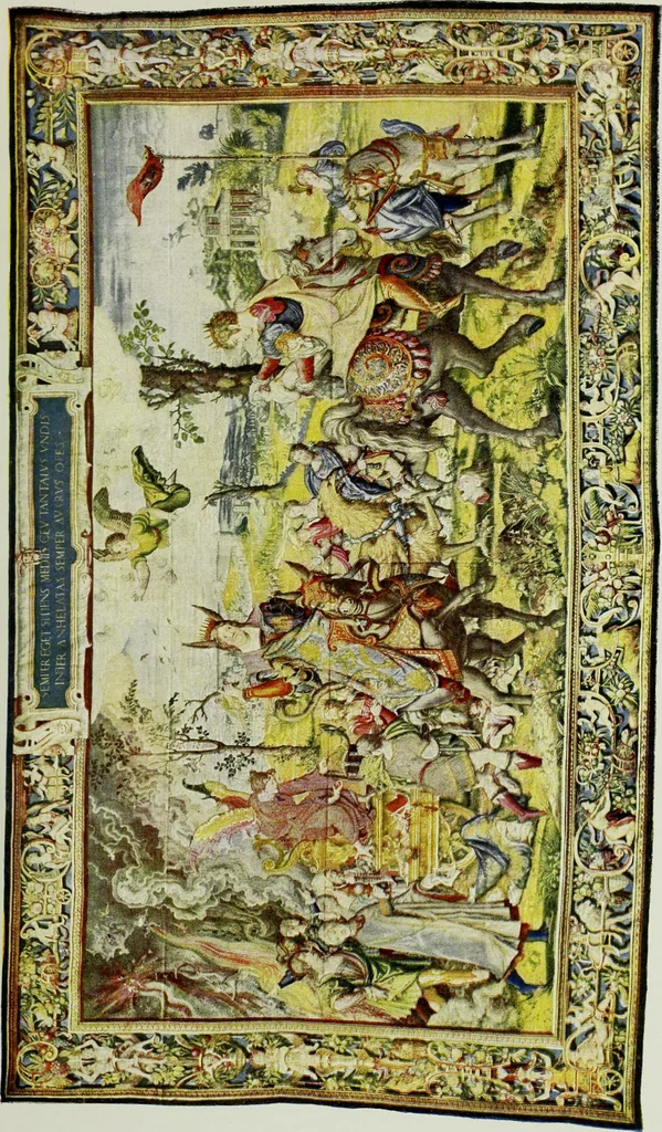 An illustration from The tapestries of the Vienna imperial court, 1922, leaf 48