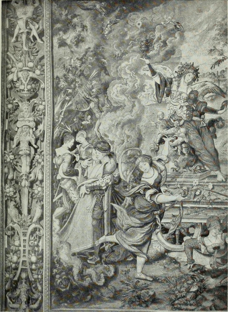 An illustration from The tapestries of the Vienna imperial court, 1922, leaf 50