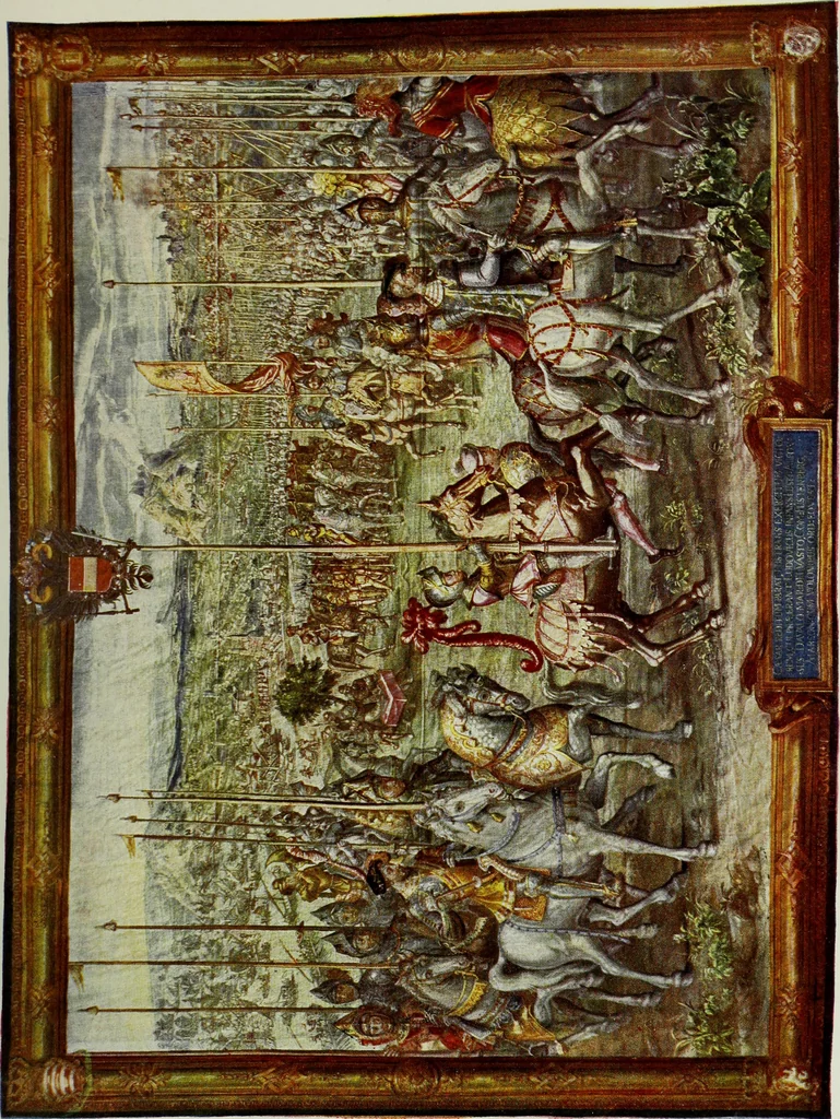 An illustration from The tapestries of the Vienna imperial court, 1922, leaf 60