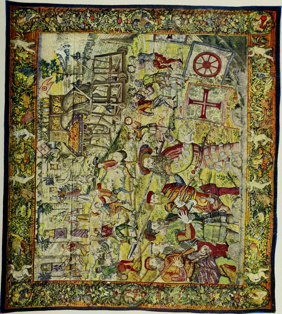An illustration from The tapestries of the Vienna imperial court, 1922, leaf 64