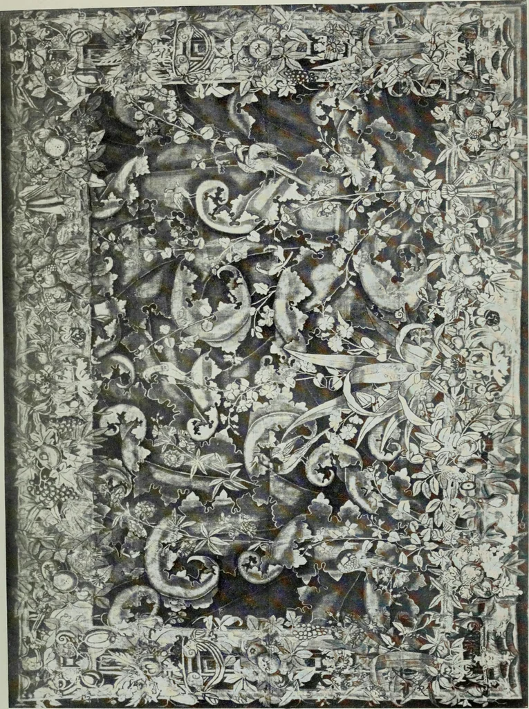 An illustration from The tapestries of the Vienna imperial court, 1922, leaf 82