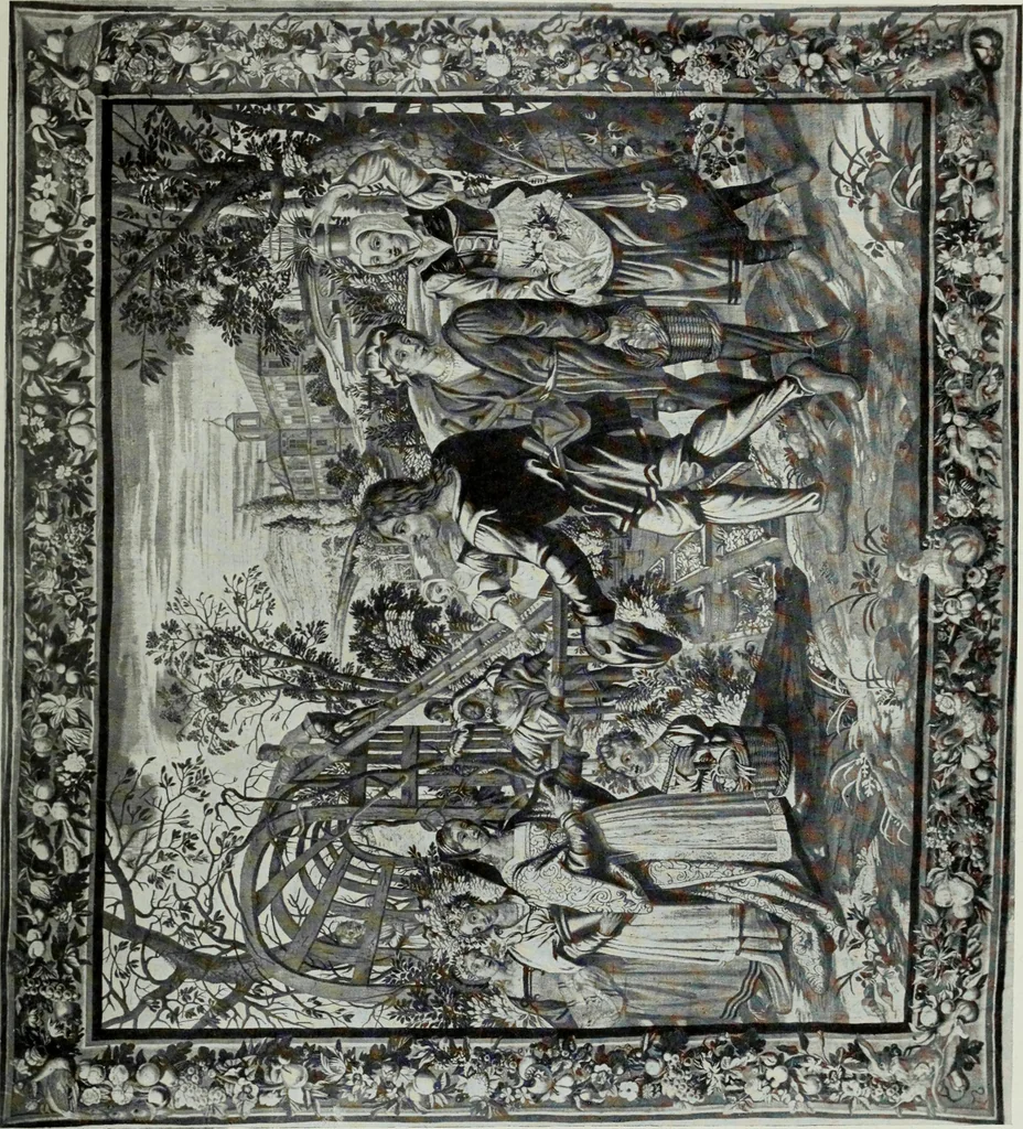 An illustration from The tapestries of the Vienna imperial court, 1922, leaf 84
