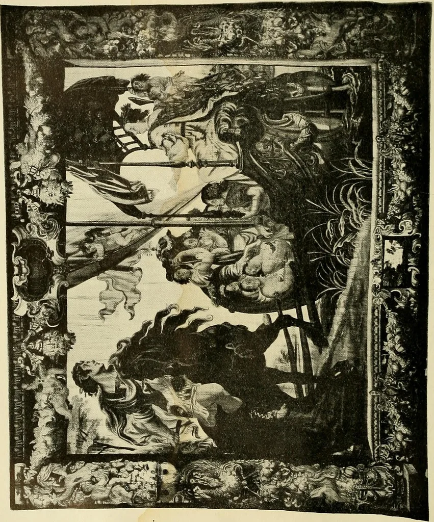 An illustration from Tapestries, textiles and embroideries; a loan exhibition given by the National Society of the Fine Arts in the Corcoran Gallery of Art, February fourteenth to twenty-ninth, nineteen hundred and eight, 1908, leaf 27