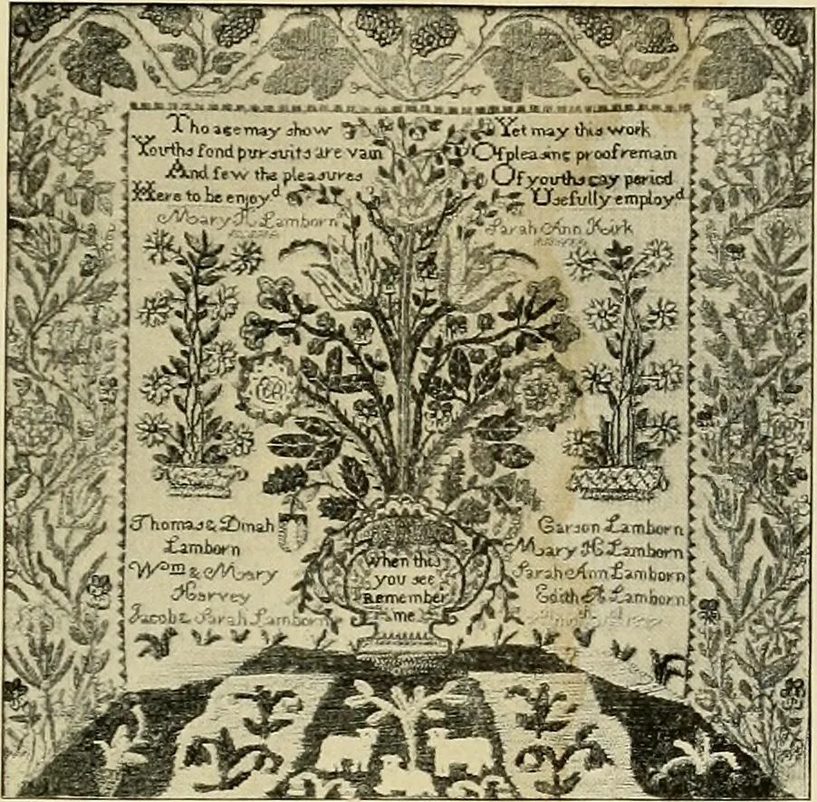 An illustration from Tapestries, textiles and embroideries; a loan exhibition given by the National Society of the Fine Arts in the Corcoran Gallery of Art, February fourteenth to twenty-ninth, nineteen hundred and eight, 1908, leaf 48