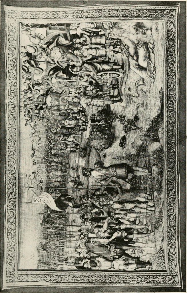 An illustration from Tapestries, their origin, history and renaissance, 1912, leaf 112