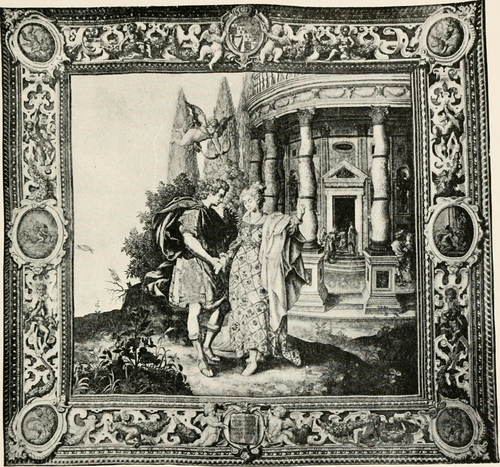 An illustration from Tapestries, their origin, history and renaissance, 1912, leaf 138