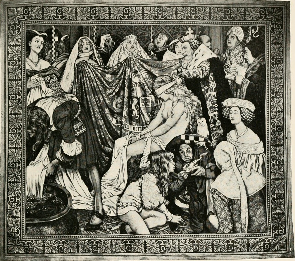 An illustration from Tapestries, their origin, history and renaissance, 1912, leaf 154