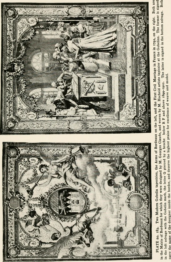 An illustration from Tapestries, their origin, history and renaissance, 1912, leaf 200