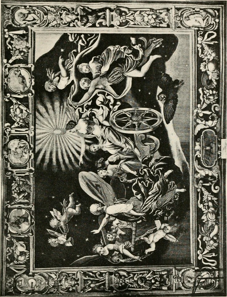 An illustration from Tapestries, their origin, history and renaissance, 1912, leaf 242