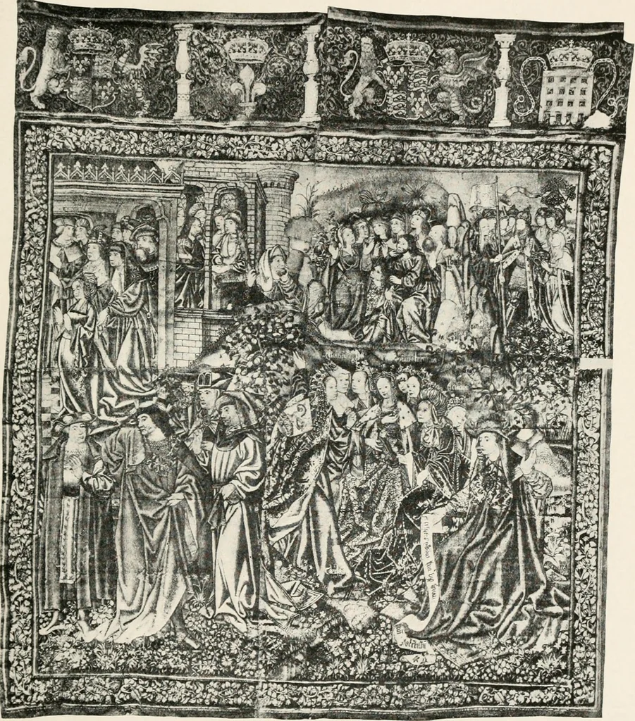 An illustration from Tapestries, their origin, history and renaissance, 1912, leaf 26
