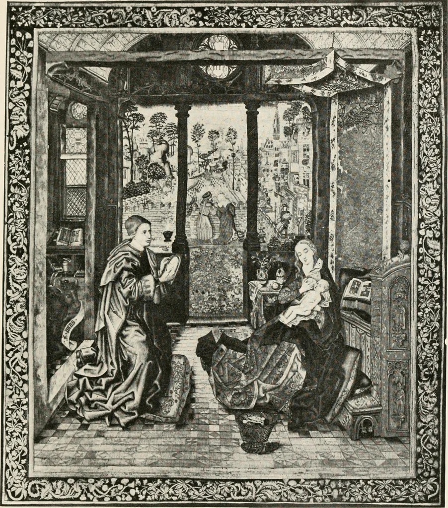 An illustration from Tapestries, their origin, history and renaissance, 1912, leaf 278