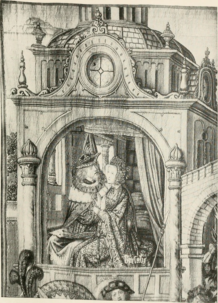 An illustration from Tapestries, their origin, history and renaissance, 1912, leaf 306