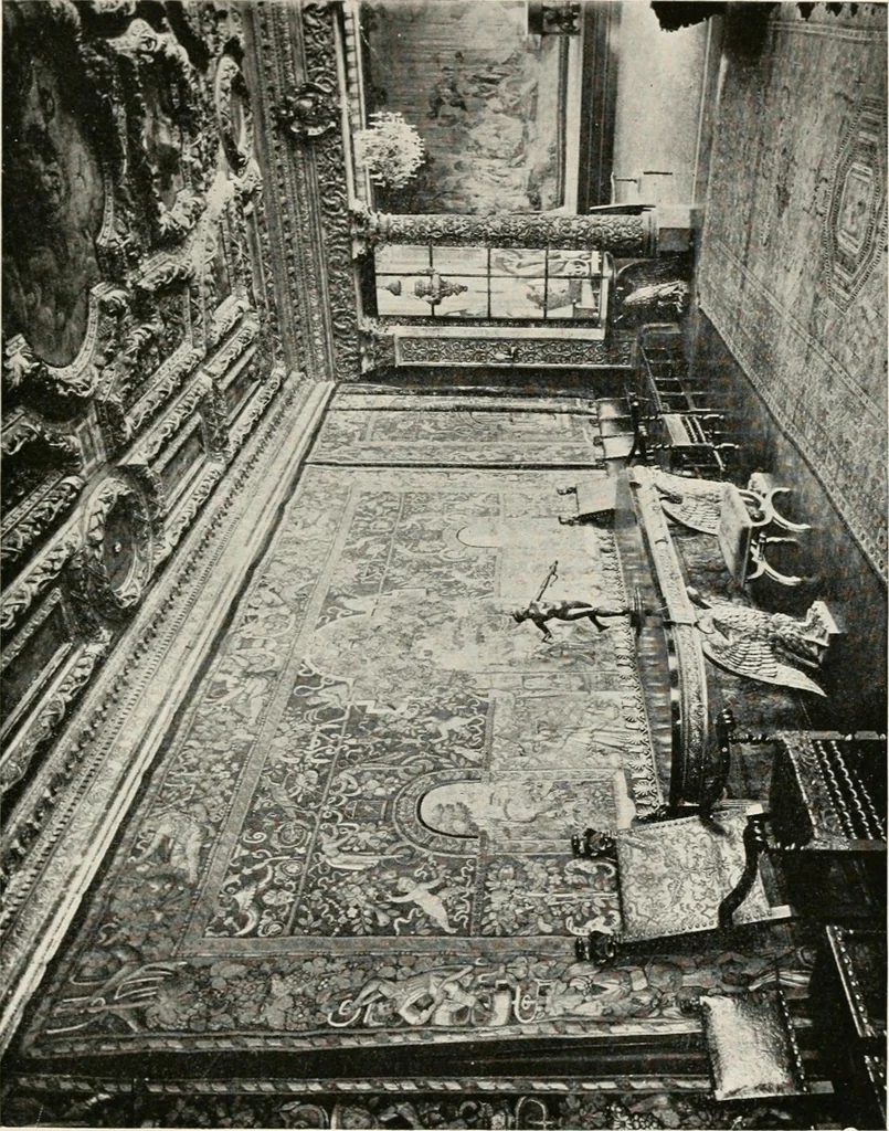 An illustration from Tapestries, their origin, history and renaissance, 1912, leaf 34