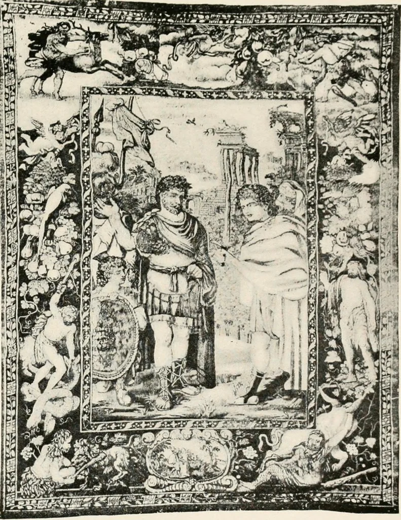 An illustration from Tapestries, their origin, history and renaissance, 1912, leaf 340