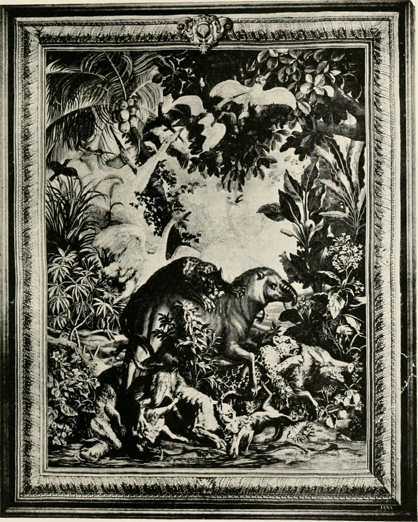 An illustration from Tapestries, their origin, history and renaissance, 1912, leaf 354