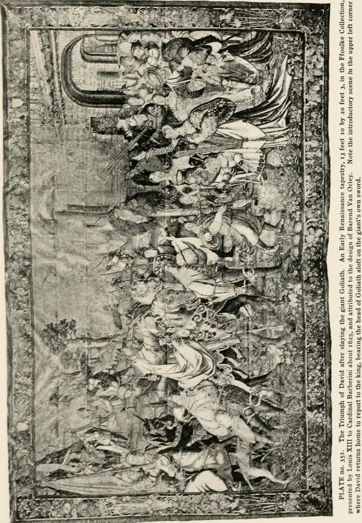 An illustration from Tapestries, their origin, history and renaissance, 1912, leaf 372