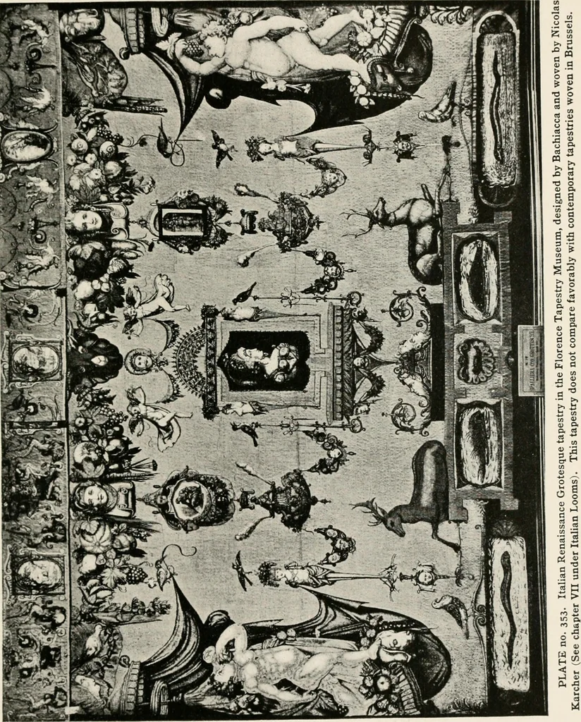 An illustration from Tapestries, their origin, history and renaissance, 1912, leaf 374