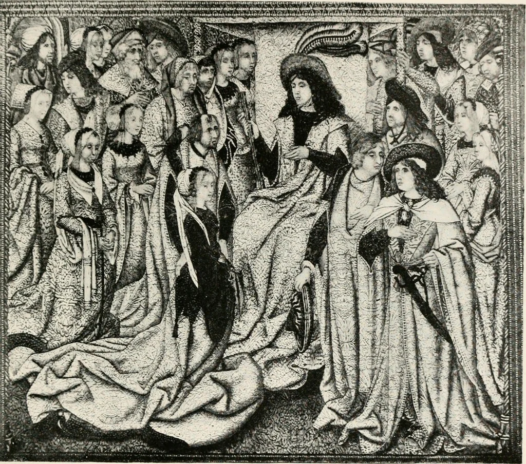 An illustration from Tapestries, their origin, history and renaissance, 1912, leaf 38