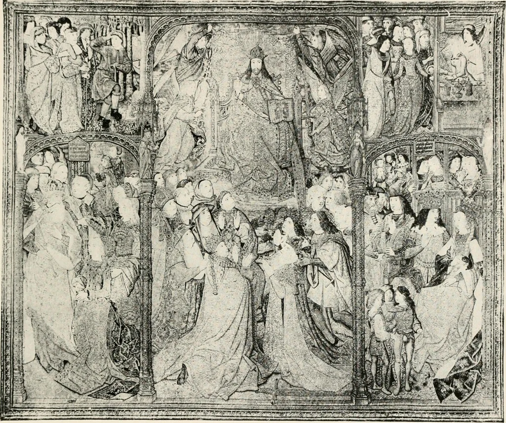 An illustration from Tapestries, their origin, history and renaissance, 1912, leaf 390