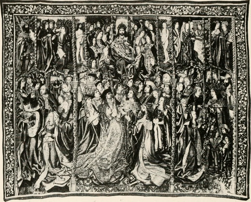 An illustration from Tapestries, their origin, history and renaissance, 1912, leaf 391