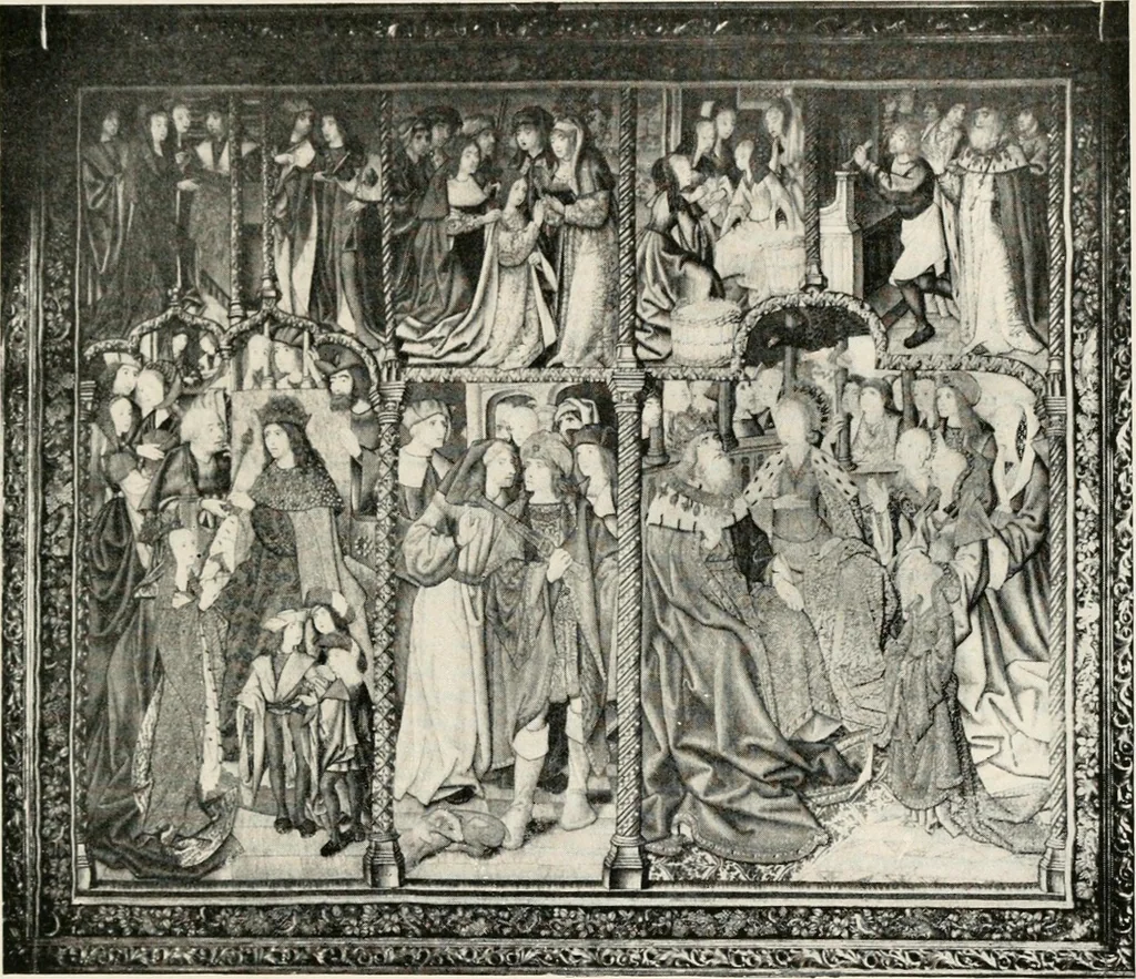 An illustration from Tapestries, their origin, history and renaissance, 1912, leaf 392