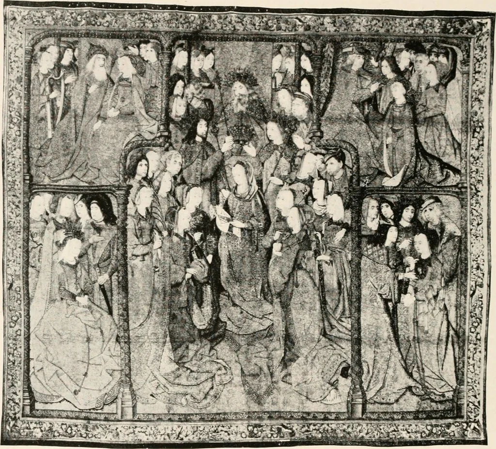 An illustration from Tapestries, their origin, history and renaissance, 1912, leaf 393