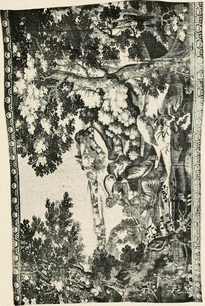 An illustration from Tapestries, their origin, history and renaissance, 1912, leaf 406